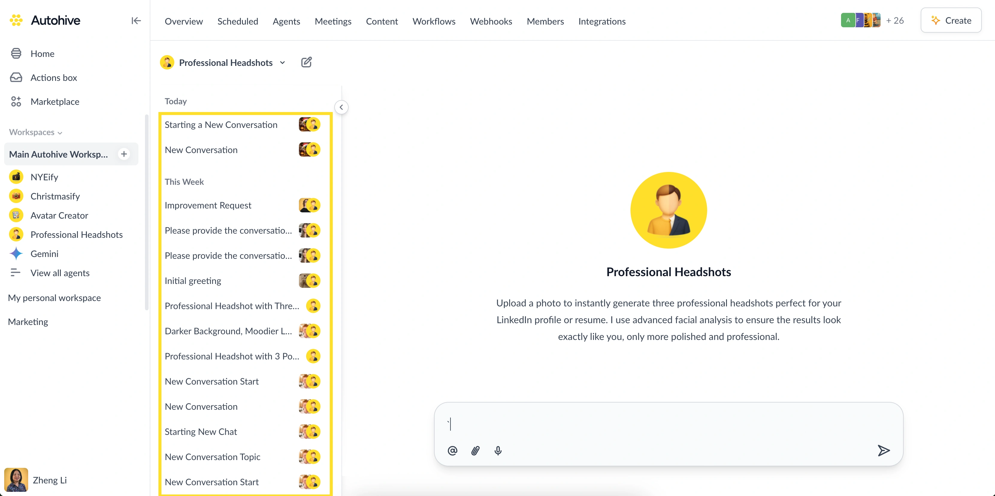 Workspace conversations going forward